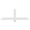 Ekena Millwork Eugene Architectural Grade PVC Gable Bracket, 60"W x 22 1/2"H x 4"D x 4"F, 9/12 Pitch GBP060X23X0404EUG00 - alternate 2